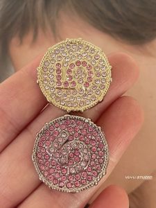 Retro Lady Small Fragrance Style Metal Button Fur Coat Decorative Buckle Dress Suit Womens Knitwear DIY Sewing Accessories