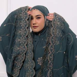 (COD) mukena dewasa bordir Gracelly mewah bahan katun Mikro
