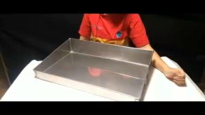 ถาดซีฟู๊ด สแตนเลส มีท่อเอาน้ำออก