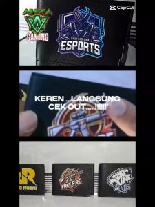 Dompet Lipat Anime Karakter Game Anak Laki-Laki Bahan Kulit Sintetis Dompet Wallet Pria Logo Gambar Esport Mobile Legends Ml Free Fire Pubg Keren Dan Premium