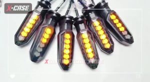 X-Case Lampu Sen Led Running Fairing Model Tic Tac Senja Sein Tempel Tiger Vixion Ninja T5511