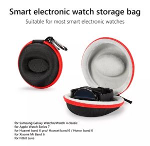 Watch Travel Case Pouch Single Watch Box Zipper for Proper Jewelry Box Travel Portable EVA Zipper Wristwatch Smart Watch Bracelet Storage Case