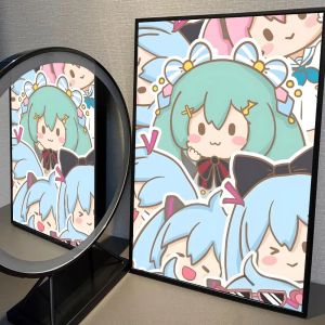 Bandai | 5D DIY H-Hatsune Miku Anime Cartoon Girl Diamond Paianting Art Wall Murals Decor Game Room Decor Gifts