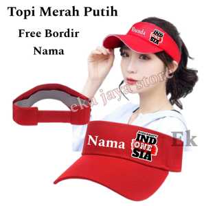 Topi 17 Agustus Anak Dan Dewasa Free Bordir Nama/Topi Merah Putih anak Dan Dewasa