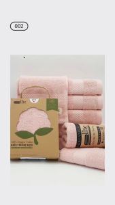 Ellie Towel - Khăn Mặt Chất Liệu 100 % Cotton Tự Nhiên Màu Hồng