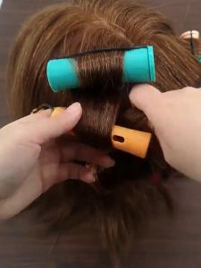 Air Bangs Curling Iron Curling Iron Perm Iron With Rubber Hairdressing Wave Curling Roller Plastic Curling Iron Rubber Band Curling Iron Hairdressing Tools Plastic Heatless Straight Hair Curling Easy To Remove High Elasticity Flexible Night Curling Iron
