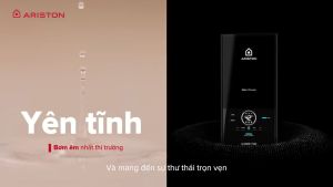 Máy nước nóng trực tiếp Ariston Aures Premium+ 4.5P Có Bơm  Aures Premium+ 4.5 Không bơm hiện thị nhiệt độ tiệt kiệm điện chổng bỏng thông minh