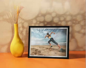 SG Stock Simple Design Crystal Glass Photo Frame Wedding Frame Table and Wall Display Graduation Picture Frame Gift