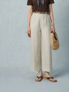 SEIFINI | Wide Leg Comfort Trousers Linen Tencel