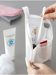 Travel Portable Folding PVC Toothbrush Bag Cosmetic Makeup Bag Wash Bag Storage Organizer for Outdoor Camping Hiking