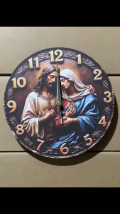 ROUND Yimo 12 inch 2D Retro Popular Wall Clock for Living Room Bedroom Wall-Mounted Decorative Time