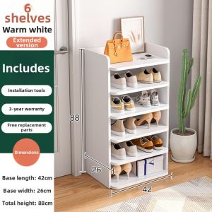 Simple Narrow Multi-layer Space-saving Shoe Rack