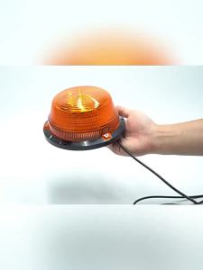 Đèn Báo Hiệu Xoay Tròn 90 LED Màu Hổ Phách Với Đế Từ Tính Điện Áp 12V-24V Dùng Cho Ô Tô Xe Tải Xe Nâng Đèn Cảnh Báo An Toàn