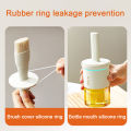 2 In 1 Oil Dispenser Bottle With Brush Heat Resistant Olive Oil Bottle Sauce Vinegar Seasoning Bottle For BBQ Baking Tool. 