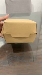 [600 pcs‼️] Burger SILVER  Box Silver  Wholesale Disposable