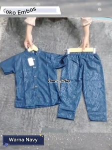 Baju setelan koko embos anak laki laki untuk usia 3 sampai 12 tahun koko anak keren dan terbaru