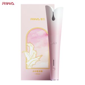 Riwa 32MM Auto Rotating Hair Curler Infrared Repair And Ions Nourishment With Temperature Display Automatic Curling Iron