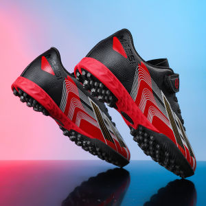 Official Collaborative Football Shoes for Men And Children Anti-Slip Sports Training Shoes with Fragrant Nails in Low Help Style