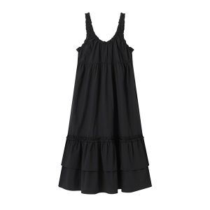 Chemistry Girl Galaxy Channel Pure Color A-Line Long Dress Summer Pleated Wrap Bustle Backless Gown Girls Fashion Dress