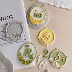 Retro Khung Hình Bầu Dục Khuôn Silicon Đường Bánh Nâu Socola Dụng Cụ Nướng Bánh Hoa Trang Trí Nổi Viền Bánh Ngọt Dụng Cụ Làm Bánh