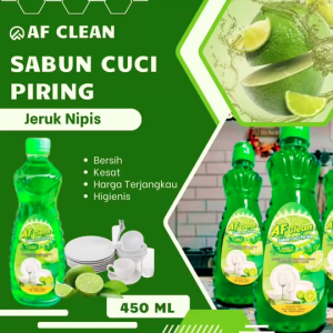 Sabun Cuci Piring AF CLEAN Lime Jeruk Nipis Premium 450ml