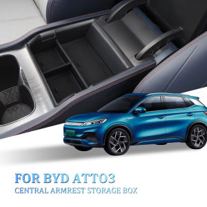 For BYD Atto 3 2022 2023 Central Control Armrest Storage Box for BYD Yuan Plus Organizer Case Container Stowing Car Accessories