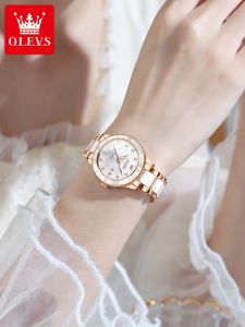 OLEVS | Aesthetic Chic Women Watch Waterproof Ceramic Quartz