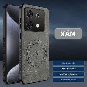 Ốp Lưng Infinix Zero 30/30 4G Cao Cấp Bằng Da PU Có Nam Châm Hút Thân Thiện Với Da Chống Rơi Chống Sốc Bảo Vệ Thời Trang