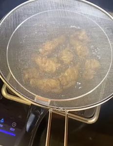 Penghalang/Pelindung Percikan Minyak Goreng Masak 33cm stainless steel splatter screen