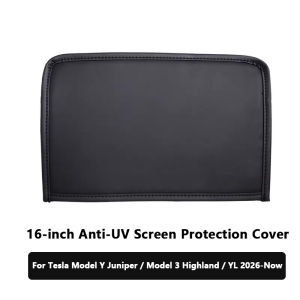 16-inch Screen Protection Cover For Tesla Model 3 / Y / YL 2026 Anti-UV Sunshade Center Console Navigation Display Dust Case