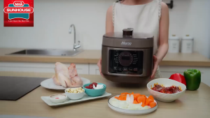 Nồi áp suất điện tử đa năng 5L SUNHOUSE MAMA SHD1580 12 chế độ nấu thông minh - Hàng chính hãng