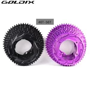 GOLDIX | GOLDIX 110BCD Road Bike Chainwheel 46 48 50T 52T 54T 56T Bicycle Chainring for Shiman* R7000 R8000 R9200 Sprocket 12 11 10 9 8 S