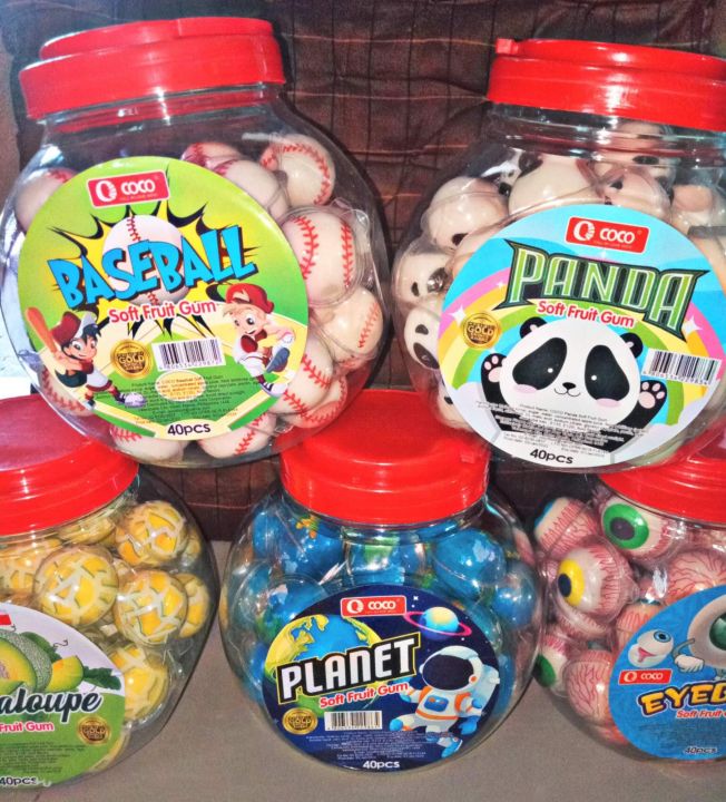 40 PIECES FRUIT JAM GUMMY TIKTOK ASMR GUMMY GUMMY WITH FRUIT JAM 40