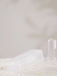 Training Silica Gel Soft Bristles Finger Toothbrush for Infant