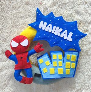 Hiaaan pintu spiderman gantungan dinding spiderman bisa bayar ditempat