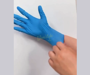 [100 PCS] READY STOCK Wanstyle Medical-Grade Disposable White Nitrile Gloves – Puncture-Resistant Multi-Purpose (M/L)