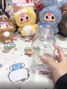 【SG stock】Labubu V2 Protective Acrylic Case Labubu V1 Anti-lostPeadant Detachable Transparent portable Dust Cover Daily 拉布布保护壳