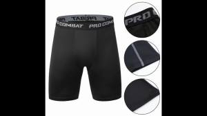 Mens Leggings Compression Pants Sports Leggings Basketball Quarter Shorts Quick Drying Running Training Stretch Fitness Pants