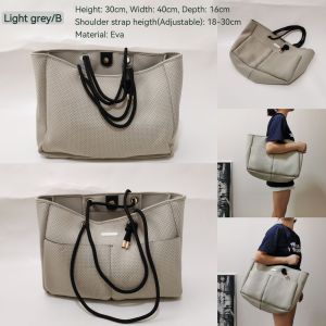 DaVee | Japanese style Tote bag Wetsuit fabric Beach bag Shopping bag