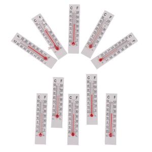 10Pcs Mini Paper Sheets 5cm×1.1cm Indoor Cardboard Strips -20~50℃