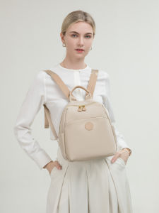 กระเป๋ากระเป๋าเป้สะพายหลังขนาดเล็กสำหรับผู้หญิงกระเป๋าลำลองพกพาง่ายน้ำหนักเบามากกระเป๋าหนังสือสีทึบทนต่อการขีดข่วนผ้าอ็อกซ์ฟอร์ด