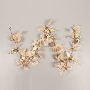 Trang Trí Nhà Trang Trí Mùa Thu Lá Phong Trắng Dãy Treo Trang Trí Cửa Hàng Bar Không Gian Trong Nhà Phong Cách Nông Thôn Hoa Nhân Tạo