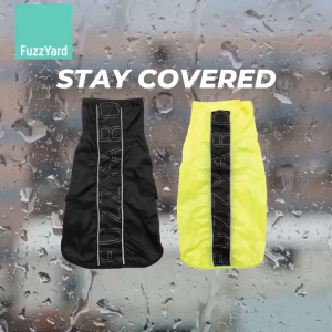 FuzzYard Osaka Dog Raincoat - Waterproof & Lightweight Pet Jacket for Rainy Day | 2 Colors & 7 Sizes