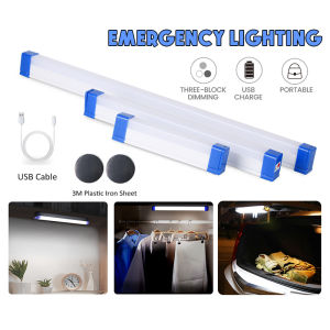30 60 80W LED Emergency Light Portable Magnetic USB Rechargeable Lamp Long Strip Night Light for Outdoor Lighting
