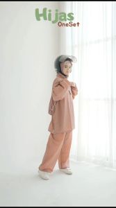 Hijas Jas Hujan Stelan One Set Atasan dan Bawahan