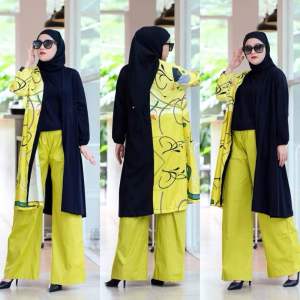 Set abaya dress auter by aurora hijab