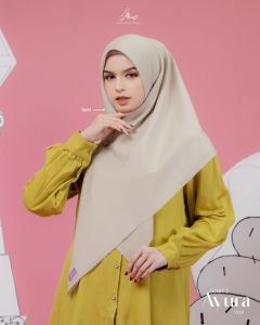 Ayura scarf by Arrafi hijab kerudung Squer polos voal segi empat murah tepi leser terbaru
