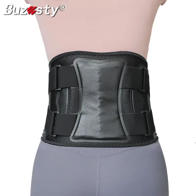 Nẹp lưng Y Tế cấp buzesty cho giảm đau lưng dưới [Hỗ trợ siêu thoáng khí & mạnh hơn] hỗ trợ sinh học công thái học với đai dựa lưng vải dệt kim 3D cho thoát vị đĩa đệm đau thần kinh tọa viêm khớp vẹo cột sống