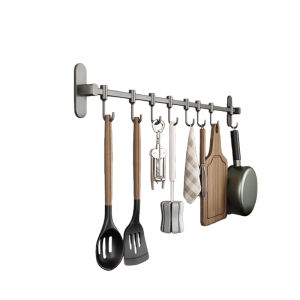 youqin | Wall-mounted No-drill Multi-functional Hooks for Kitchen Utensils