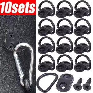 10 cái lưới phủ hàng sàn móc cốp sau xe ô tô khởi động hàng hóa sàn Net Tie xuống vòng móc vòng lặp treo phẳng lưới màn che sửa chữa Kit